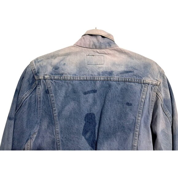 Vintage 1989 Gap Pioneer Acid Wash Jean Jacket Bleached Denim Mens Size 38 Vinta - Picture 7 of 10